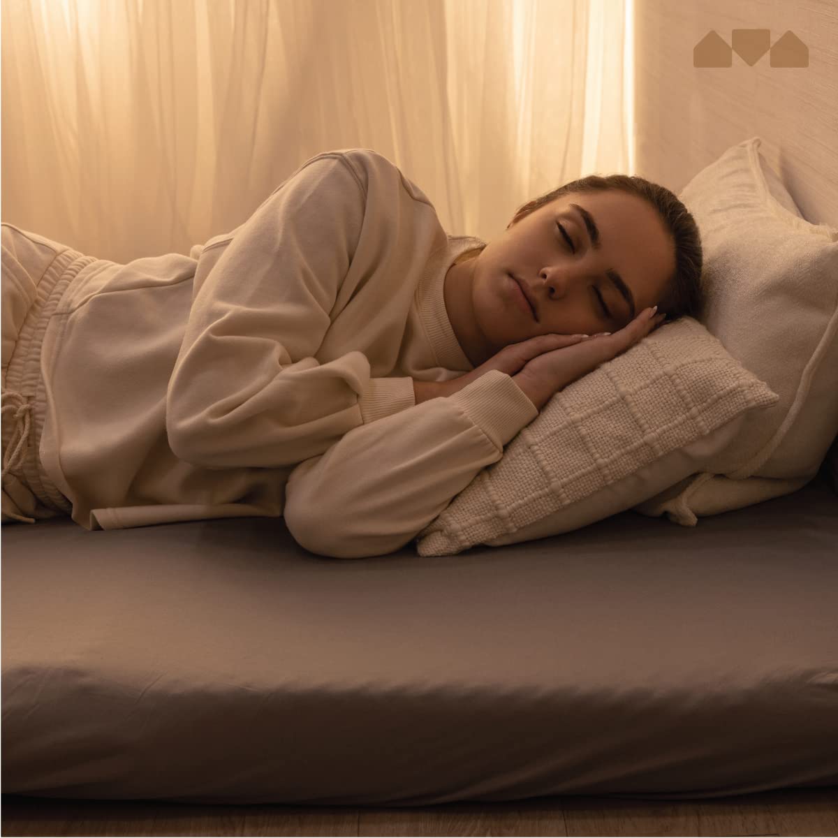 Fitted Sheet for The Milliard Trifold Mattress, Super Soft and Cozy Washable Grey Sheet (Full, 6") Milliard