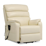 DYNOX Big Man Large-Wide Power Dual Motor Lift Recliners Chairs for Elderly Lay Flat Lift Chair with Infinite Positions, Heat & Massage, Supports 400 LBS(9298,Faux Leather,Cream) DYNOX
