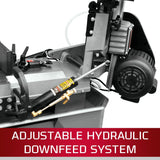 JET 7" x 12" Horizontal Metal Bandsaw, 3/4 HP, 1Ph 115/230V (HVBS-712) Jet