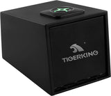 TIGERKING Gun Safes for Pistols, Quick Access Pistol Safe with Four-Keypad and 2 Emergency Keys, Gun Lock Box for Nightstand, Car, Home TIGERKING