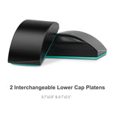 Hat Heat Press Machine for Caps with 2pcs Interchangeable Platens(6.7"x3.8", 6.7"x2.5"), Cap Heat Press for Stuctured Hats and HTV Iron On and Sublimation Projects, Heat Transfer Printing for Caps Delclynee