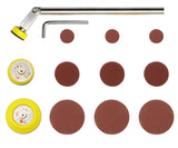 Dirtech Sander Sanding Tool with 1", "2", "3" Foam Loop Sander Pad and 90pcs Sandpaper for Woodworking Wood Turning on Lathe Dirtech