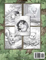 Nature And Wildlife: Adult Grayscale Wildlife Coloring Books With Realistic Animal, Woodland Life And Calming Nature Scenes Majosta