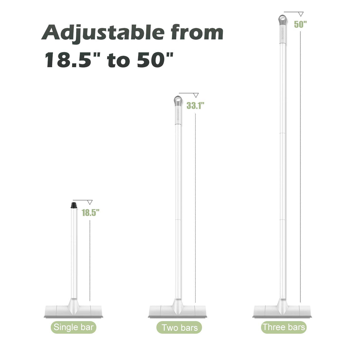 BOOMJOY Floor Scrub Brush with Long Handle, 2 in 1 Scrape and Brush, Stiff Bristles for Cleaning Bathroom, Patio, Garage, Kitchen, Deck, Tile BOOMJOY