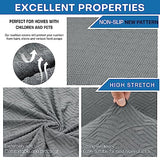 XINEAGE 2026 New Futon Cover Full Size Stretch Armless Sofa Bed Cover Anti-Slip Furniture Protector Without Armrests Futon Slipcover with Elastic Bottom (67"-82", Light Gray) XINEAGE