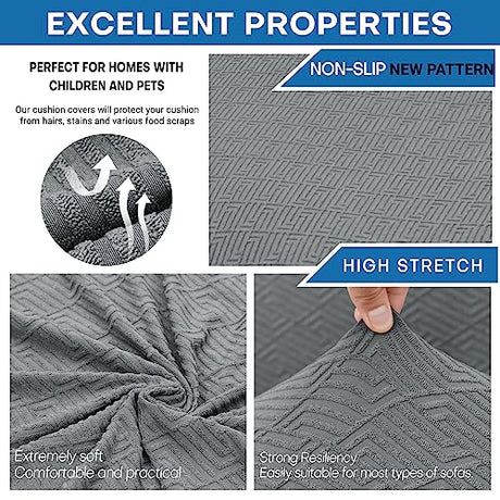XINEAGE 2026 New Futon Cover Full Size Stretch Armless Sofa Bed Cover Anti-Slip Furniture Protector Without Armrests Futon Slipcover with Elastic Bottom (67"-82", Light Gray) XINEAGE
