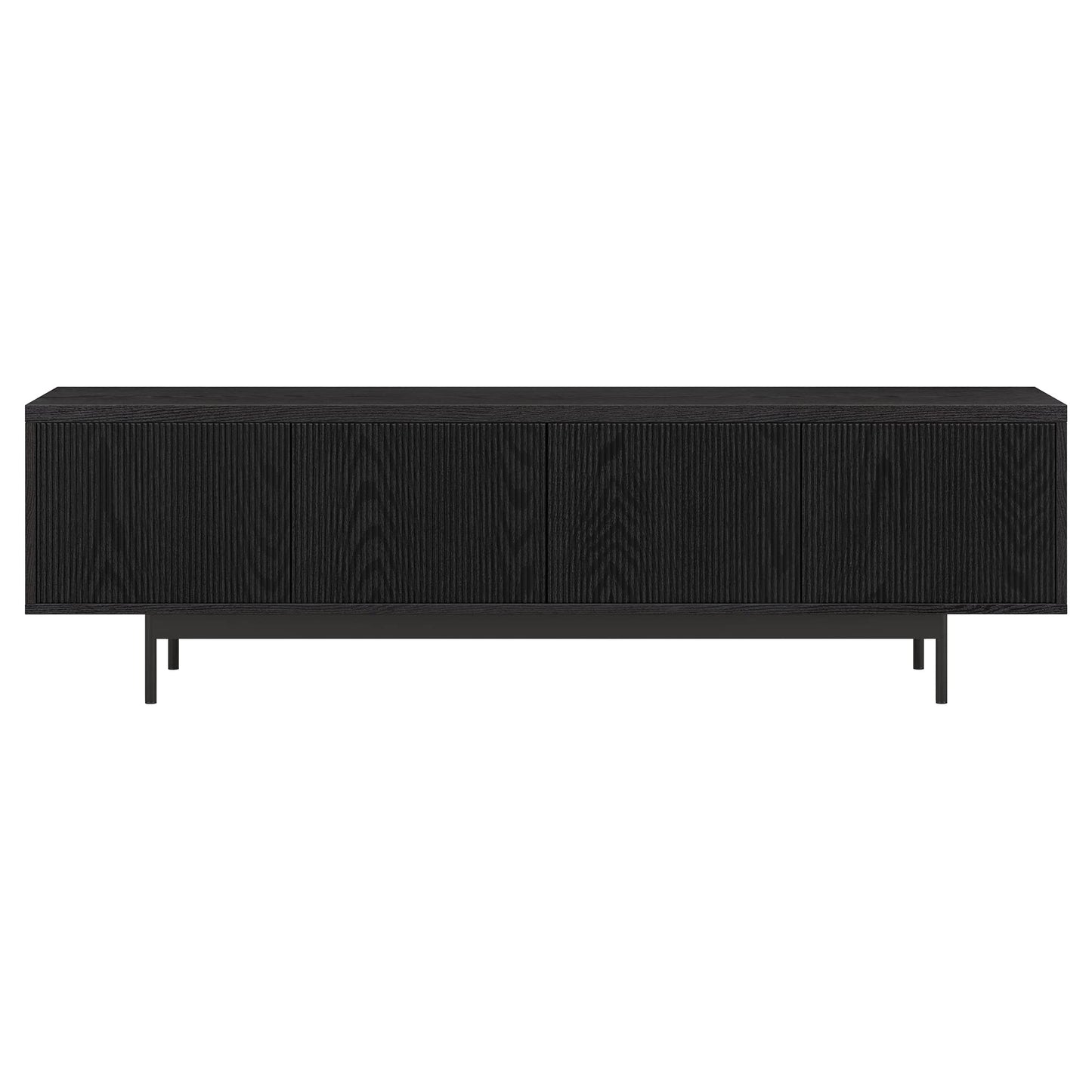 Henn&Hart Whitman TV Stand, 70" Wide, Black