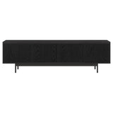 Henn&Hart Whitman TV Stand, 70" Wide, Black Henn&Hart