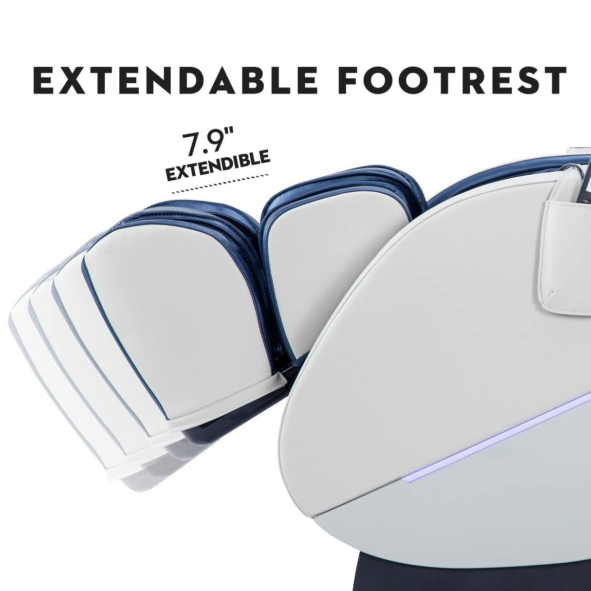 iRest SL Track Massage Chair Recliner, Full Body Massage Chair, Zero Gravity, Bluetooth Speaker, Airbags, Heating, Extendable Footrest and Foot Massage (Blue) iRest