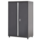 Sandusky Lee MF3F462472-9M Modular Base Metal Storage Cabinet with Adjustable Shelves, 200lb Capacity, 24" Depth x 46" Width x 72" Height, Black Sandusky