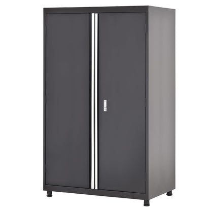 Sandusky Lee MF3F462472-9M Modular Base Metal Storage Cabinet with Adjustable Shelves, 200lb Capacity, 24" Depth x 46" Width x 72" Height, Black