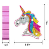 YOBEYI Diamond Painting Unicorn with LED Lights DIY Special Shaped Full Drill Crystal Diamond Drawing Bedside Lamp for Home Decoration (Unicorn A) YOBEYI