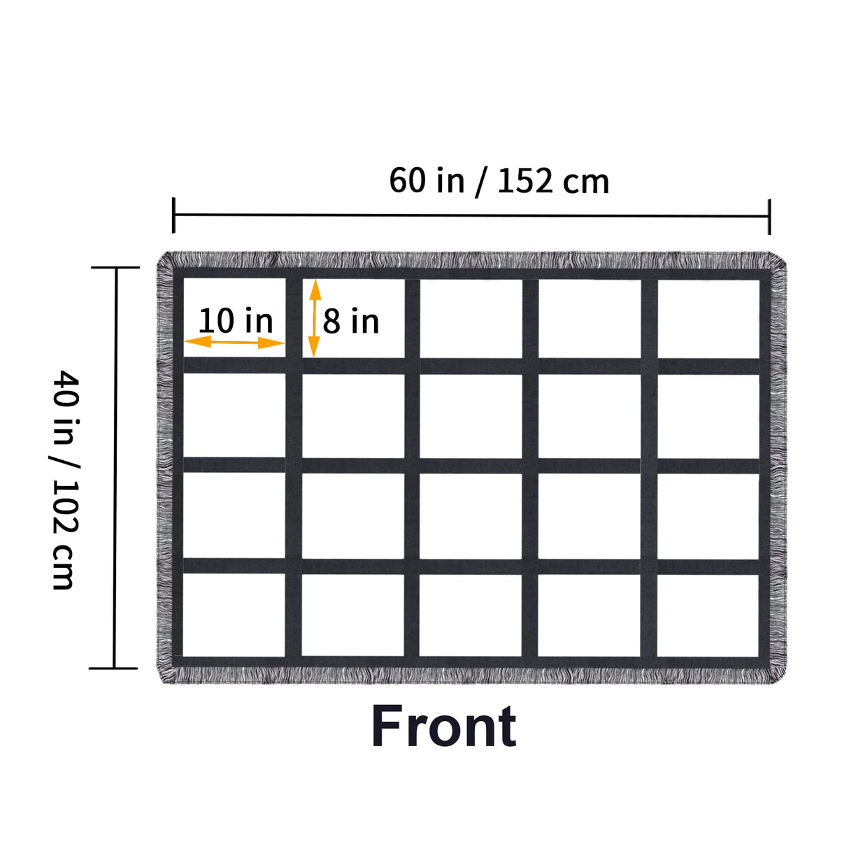 1 Pack Sublimation Blanket Blanks 40"X60" Throw Blankets for Heat Press, Baby Printed Blanket, DIY Custom Personalised Sublimation Photo with 20 Panel GEKIXUTP