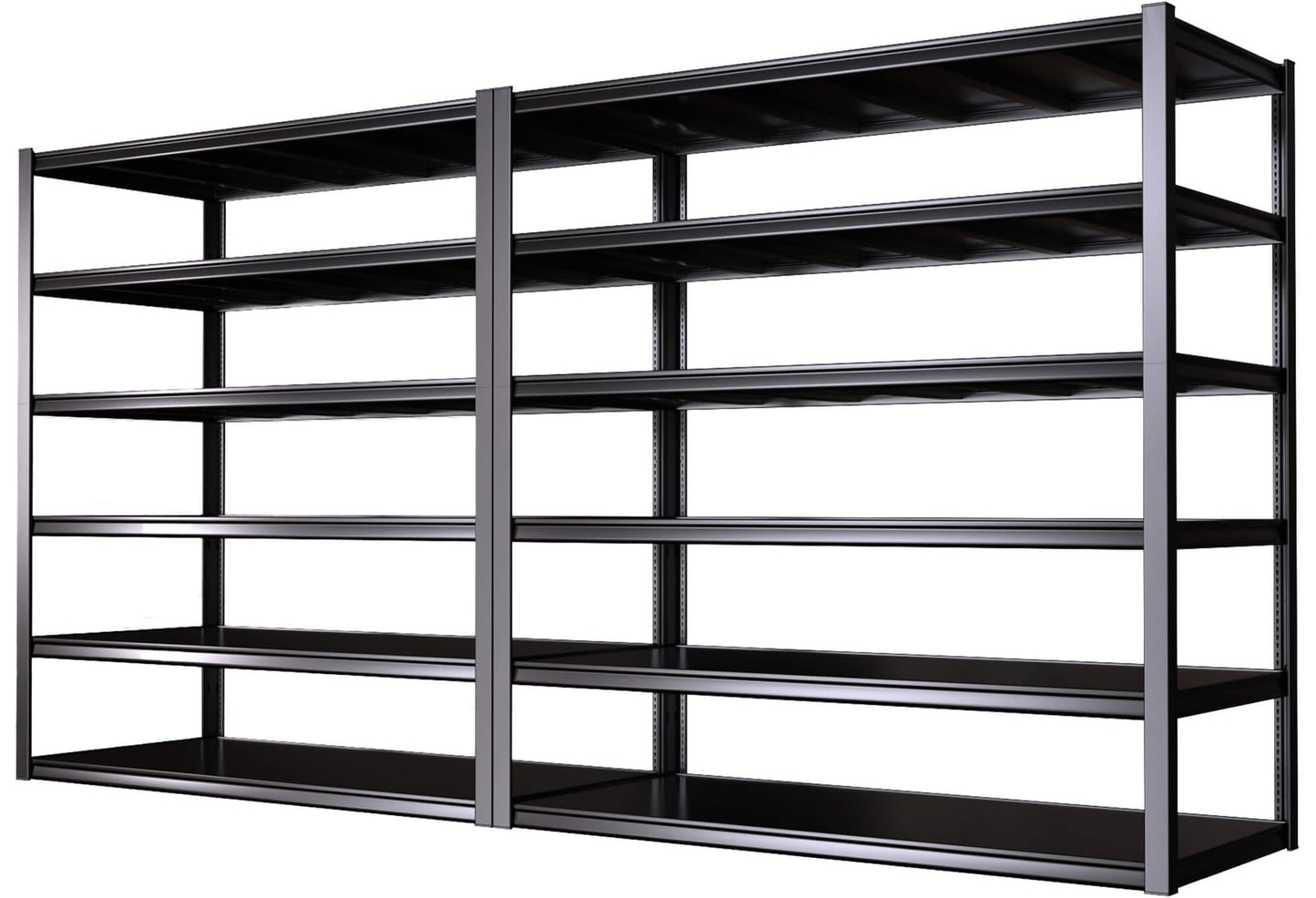 PMKES 84" H Garage Shelving Heavy Duty, Garage Storage Shelves 3200LBS Adjustable 6 Tier Metal Shelving Unit for Storage Rack Industrial Storage Rack Shelf, 2 Pack