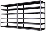 PMKES 84" H Garage Shelving Heavy Duty, Garage Storage Shelves 3200LBS Adjustable 6 Tier Metal Shelving Unit for Storage Rack Industrial Storage Rack Shelf, 2 Pack PMKES
