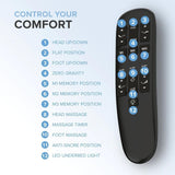 Blissful Nights z4 Adjustable Bed Frame for Storage Beds with Massage Anti-Snore, Zero G, USB Charging Station, Wireless Remote Head and Foot Incline and No Tools Required Assembly … (Split King) Blissful Nights