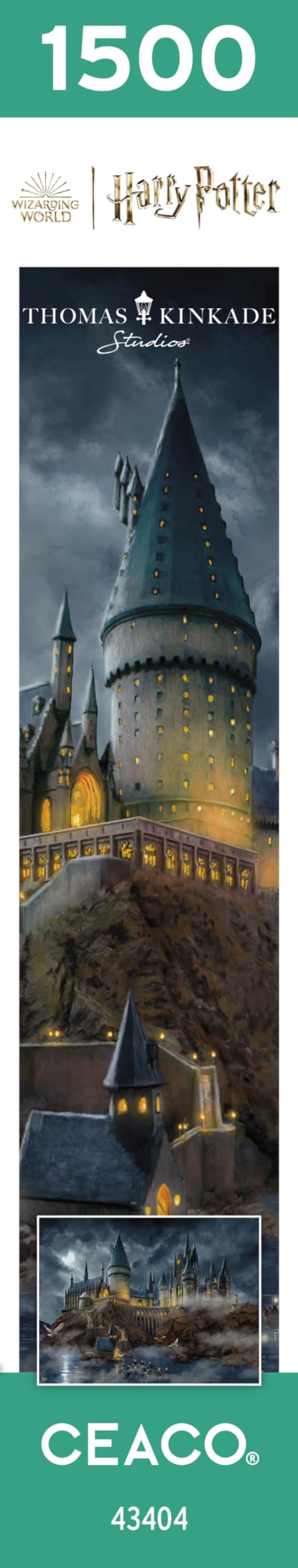 Ceaco - Thomas Kinkade - Harry Potter - Hogwart's Castle - 1500 Piece Jigsaw Puzzle Ceaco