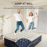 SENNOUL Air Mattress Queen with Built in Pump - 2 Mins Quick Self Inflatable,16"/650lbs Max Blow Up Bed, All Night Stability No Lost Air，No Peculiar Smell for Camping,Home,Guests & Portable Travel SENNOUL
