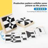 QZMTOY Wooden Blocks Puzzle Table Games, Brain Teaser Puzzle Game with 80 Challenges,Brain Toys for Kids, STEM Montessori Toys for Boys Girls,Travel Toys,Stocking Stuffers for Kids QZMTOY