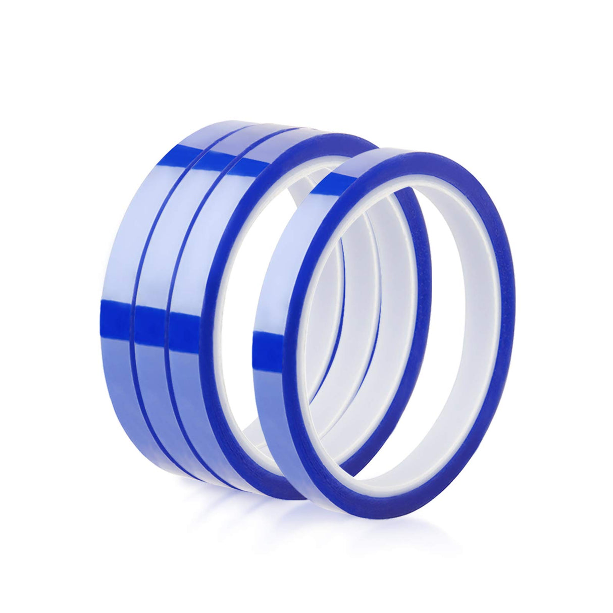 PYD Life 4 Rolls Sublimation Heat Crafts Tape 0.4 Inch x 108 Ft for Sublimation,Blue Thermal Tape Sublimation Heat Resistant Tape,Heat Transfer Tape,High Temp Tape Up to 480 ℉ PYD Life