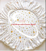 100% Cotton Fitted Sheet with Elastic Band +2pc Pillowcases Orange Fruit Print Double Queen Cal-King Size Mattress Cover for Girls Boys B99A (Queen (U.S. Standard)) Generic