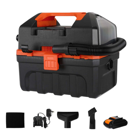 LIGO 20V Cordless Wet and Dry Vacuum Cleaner, 3 in 1 Design 2.64 Gallon Shop Vac with Blower Function- Includes 1 * 4.0 Ah Battery, HEPA&Foam Filters and Charger(Upgrade) LIGO