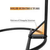 Round Base Heavy Duty Hanging Stand - Powder Coated Hammock Stand for Hammock Chair, Indoor and Outdoor (Black) YOXIFOC