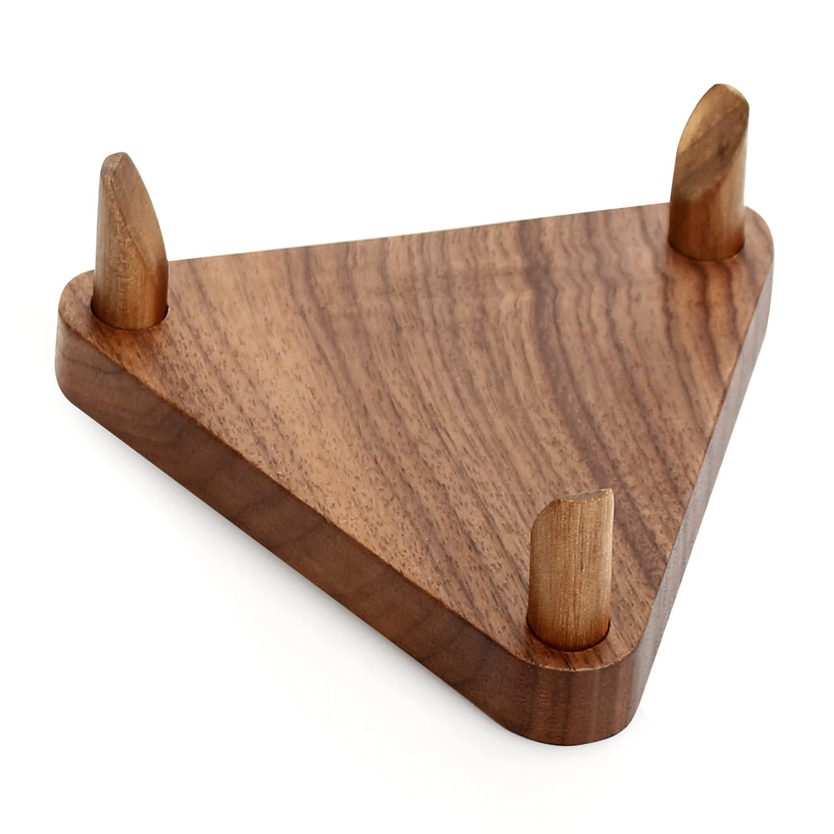 LuxRound Ball Stand Holder Display Stand for Basketball Football Soccer Holder Rack Autographed Ball Memorabilia Display Case Solid Walnut Wood Made LuxRound