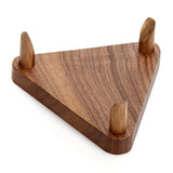 LuxRound Ball Stand Holder Display Stand for Basketball Football Soccer Holder Rack Autographed Ball Memorabilia Display Case Solid Walnut Wood Made LuxRound