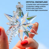2025 Annual Christmas Ornaments Crystal Snowflake Star, Sparkly Crystal Ornaments for Christmas Tree, Beautiful Christmas Ornaments for Women Girls JUNQIU US