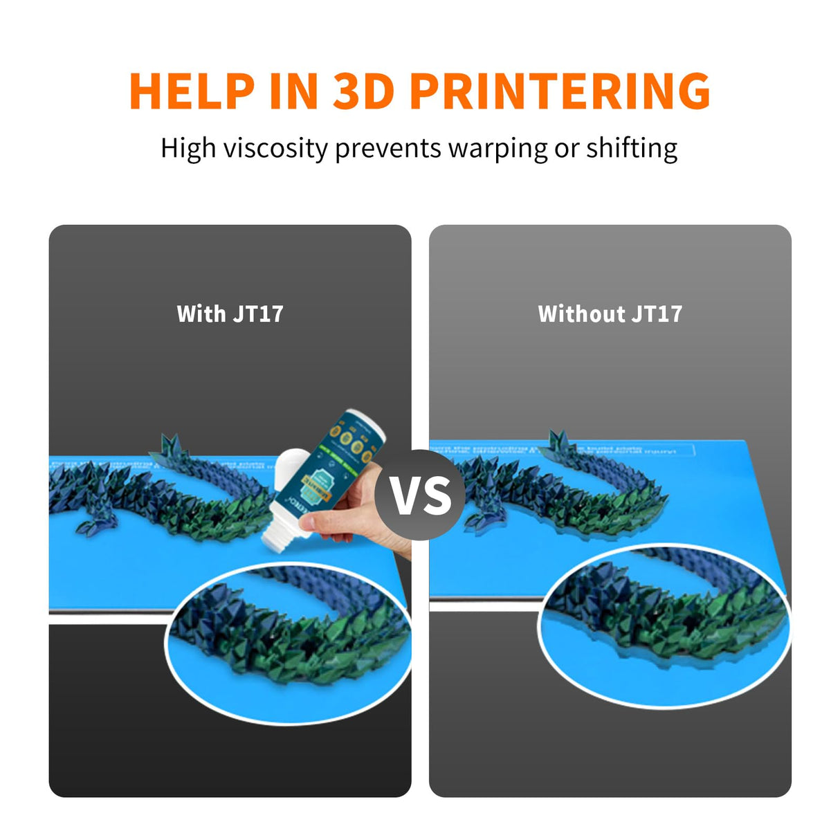 XZN 150ml 3D Printer Adhesive Glue, Perfect First Layer Adhesion, Prevents Warping on Heat Bed, Easy Release for PLA, PETG, ASA, TPU Filaments and Glass, PEI, Aluminum Various Build Plate, 5.07fl oz XZN