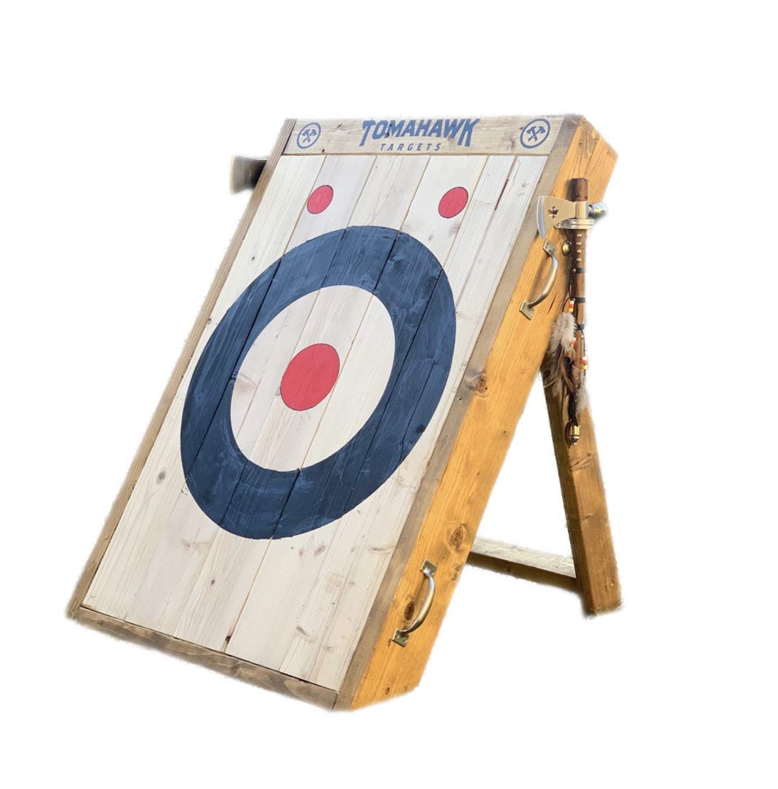 2-Ring Foldable Axe and Knife Throwing Target WoodArtSupply