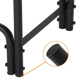 12ft Firewood Rack Outdoor Heavy Duty Log Rack Firewood Storage Rack Holder Steel Tubular Easy Assemble Fire Wood Rack for Patio Deck Adjustable Log Storage Stand for Outdoor Fireplace Tool MCKE