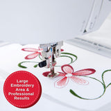 SINGER SE9180 Sewing & Embroidery Machine | 250 Built-in Stitches, 150 Embroidery Designs, 10 Fonts, 1-Step Buttonhole, 7" Touchscreen, Automatic Needle Threader & WiFi Connectivity SINGER