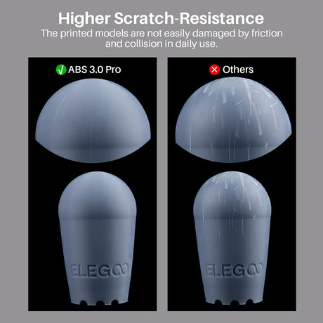 ELEGOO ABS-Like Resin 3.0 Pro, Higher Scratch-Resistance 3D Printing Photopolymer Resin, 405nm UV Resin for MSLA/DLP/LCD Printers Fast Curing High Precision Non-Brittle, Black 2000g ELEGOO