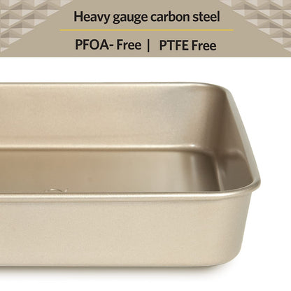 Glad Square Baking Pan Nonstick - Heavy Duty Metal Bakeware for Cakes and Brownies, 9.4 inches