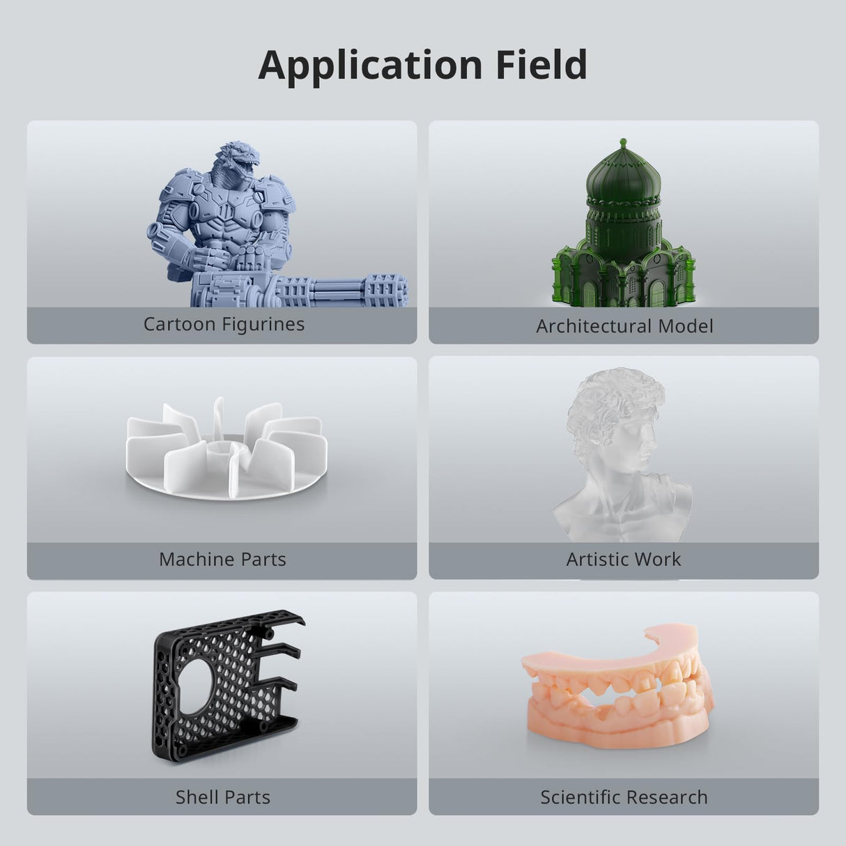 ANYCUBIC ABS-Like 3D Printer Resin Pro 2, Stronger and Tougher, High Precision and Long-Lasting, Low Odor, Wide Compatibility for All LCD Resin 3D Printers (Grey+Grey, 2kg) ANYCUBIC