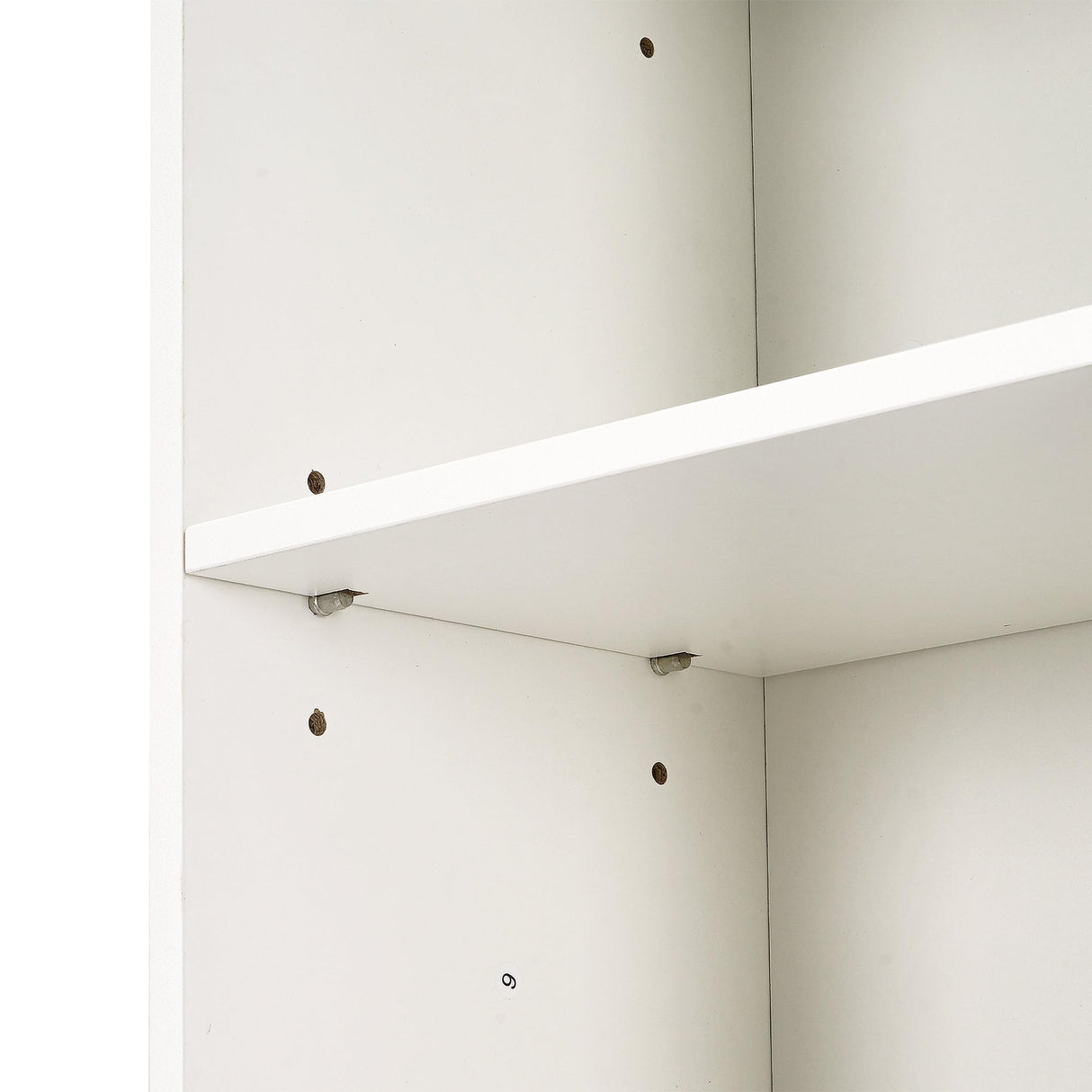 VECELO 8-Tier Narrow Bookshelf, Modern Tall Bookcase with Adjustable Shelves, Raised Base & Fabric Drawer, Storage Rack for Living Room, Bedroom, Office, White VECELO