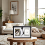 Pearhead Pawprints Collar Frame, Pet Keepsake Photo Frame, Clay Pawprint and Collar Frame, Pet Memorial Picture Frame Pearhead