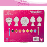 Innovative Designs Disney Princess DIY Paint Your Own Figurines Arts and Crafts Set for Girls, Paint, Paint Brush, and Glitter – Cinderella, Belle, Tiana, Jasmine, and Princess Castle Innovative Designs