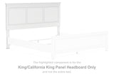Signature Design by Ashley Fortman Farmhouse Panel Headboard, King/California King, White Signature Design by Ashley
