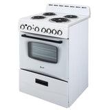 Avanti ERU240P1B ERU240 24" Electric Range Oven with Framed Glass Door, in Black Avanti