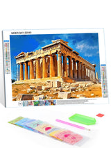 MOER SKY Diamond Art Painting Kits for Adults Parthenon Temple on The Acropolis of Athens Greece 5D DIY Round Drill Paint with Diamond Dots for Home Wall Decor 12x16 Inch MOER SKY
