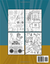 I Love The 80's Coloring Book: Unwind and Discover Stress Relief while Coloring Vibrant Images Inspired by the Funky Trends of the 80s and 90s. This ... Illustrations, Making It a Charming Gift WoodArtSupply