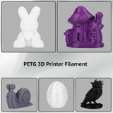 eSUN PETG Filament 1.75mm, 3D Printing Filament 1kg Spool(2.2lbs), 3D Filament 1.75mm Dimensional Accuracy +/- 0.03mm,Fit Most FDM Printers(Solid Grey) eSUN