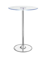 Coaster Home Furnishings Thea LED Bar Table Chrome and Clear Coaster Home Furnishings