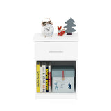 Furinno Tidur Nightstand, Solid White Furinno