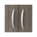 Bush Business Furniture Studio C 5-Shelf Bookcase with Doors in Modern Hickory Bush Business Furniture