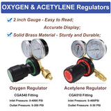 Cutting Torch Set Oxy Acetylene Torch Kit,Portable Gas Cutting Torch and Welding Kit with Acetylene Oxygen Gas Regulator Welding Hose Welding Glasses Storage Case (#22557) iMeshbean