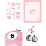 Yeaqee 4 Pcs Diamond Art Kits DIY Painting for Adult Aesthetic Wall Diamond Crafts Aesthetic Room Decor Cute Painting Pictures 5d Craft Wall Decor for Home 10 x 11.8''(Coquette) Yeaqee